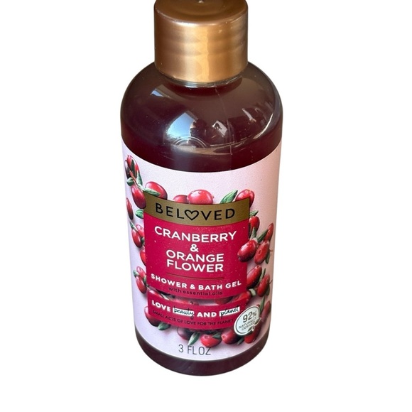 Beloved Cranberry & Orange Flower Shower & Bath Gel 3 oz - Picture 3 of 4